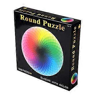 Solar System Jigsaw Puzzle 1000 Pieces Round Rainbow Space Educational Game for Kids and Adults