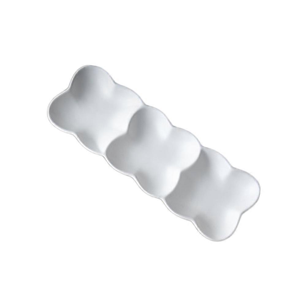 Ceramic Snack Plate Appetizer Serving Tray for Serving Sauce 3Pcs