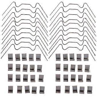 100pcs aço inoxidável estufa clipes durável frame de vidro fixação braçadeira