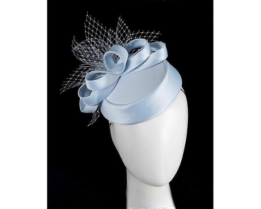 Custom Made Light Blue Cocktail Pillbox Hat K5011LBL