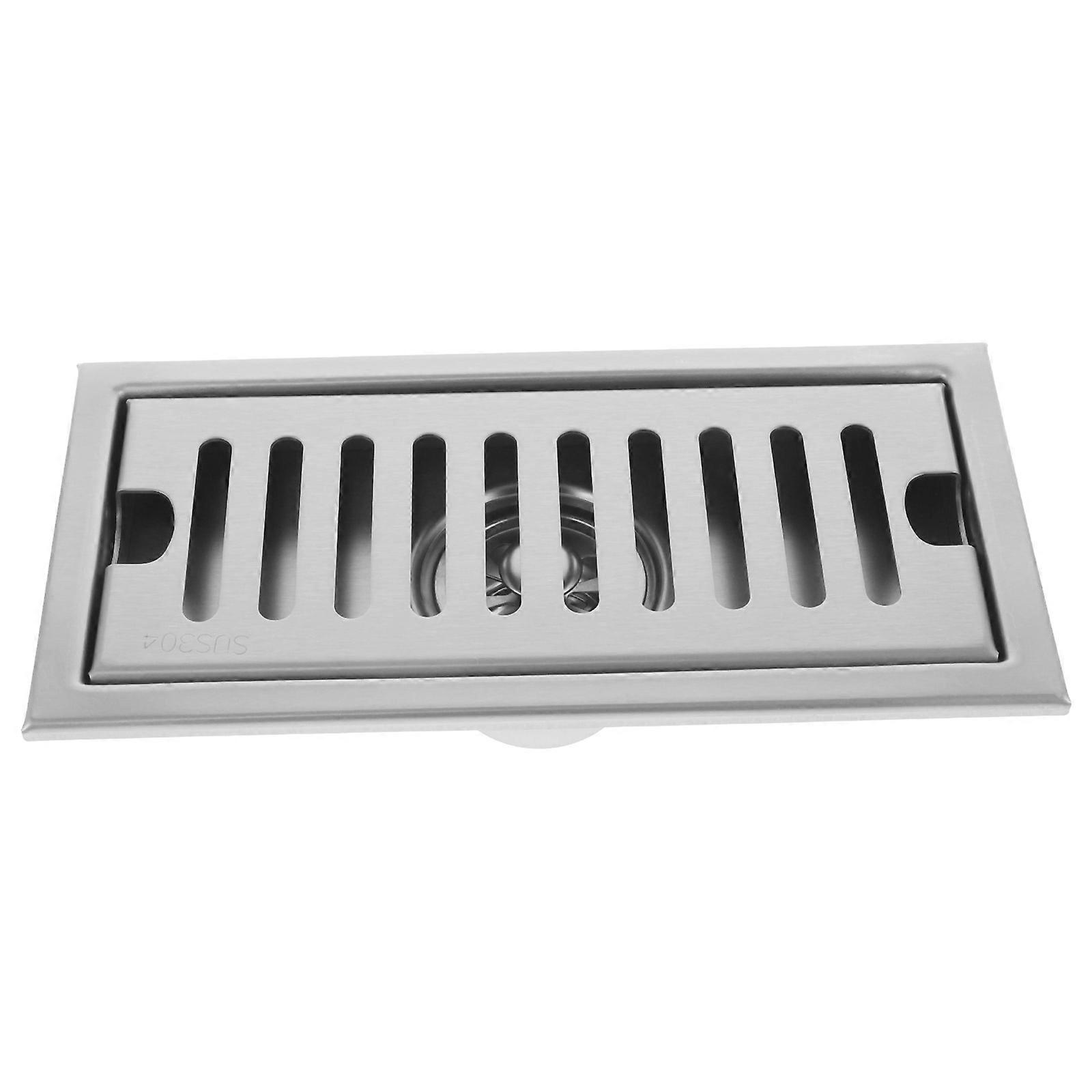 Bathroom Floor Drain Metal Laundry Room Use Keep Ground Dry Rectangular Shape 1Pack