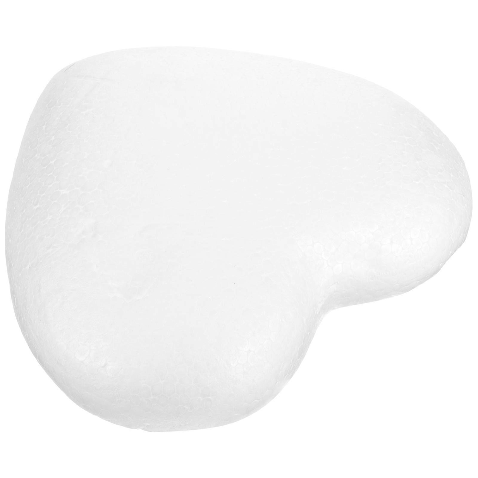 White Modeling Heart Shape Polystyrene Foam for DIY Craft Modeling