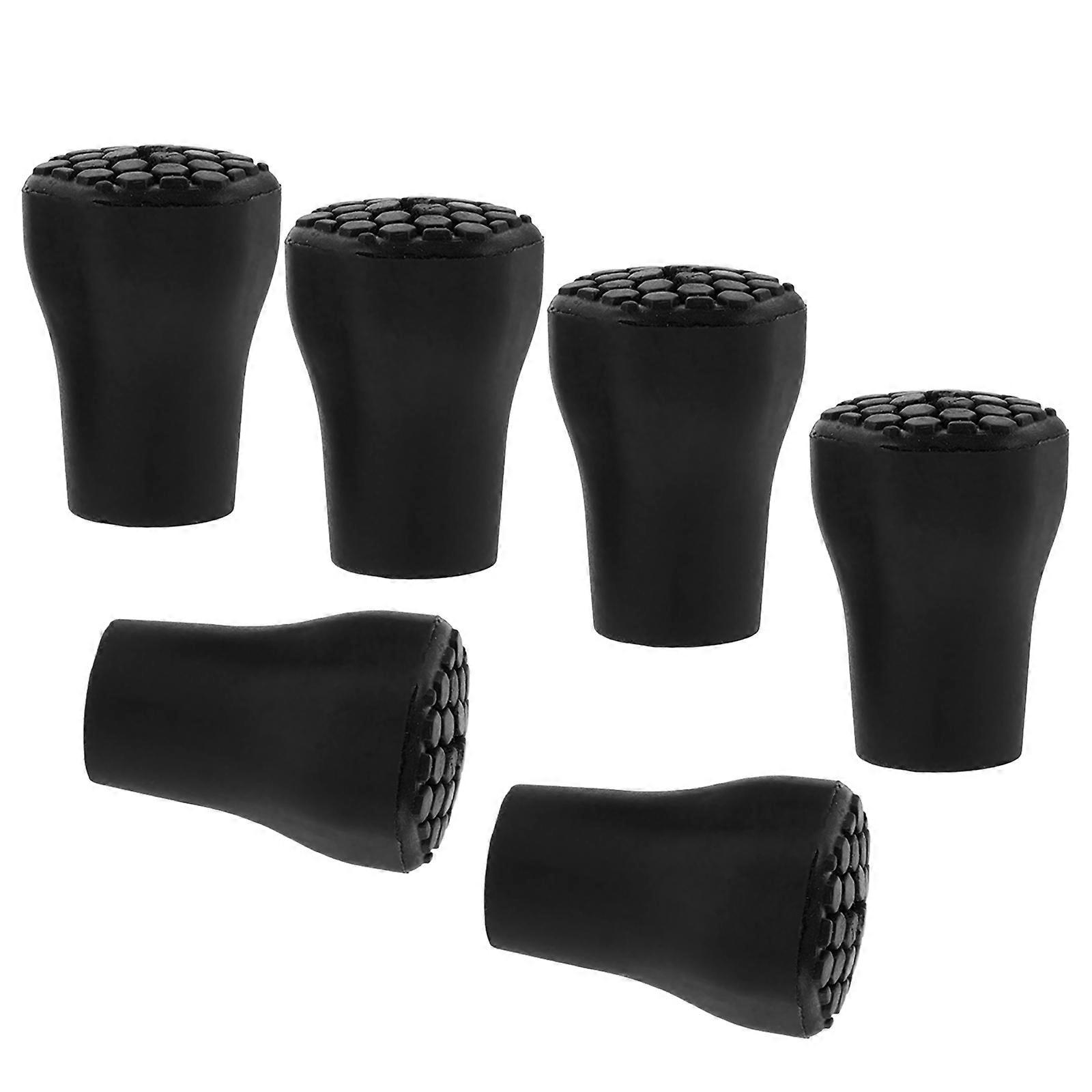 Walking Pole Tips Plastic Crutch Replacement for Nonskid Support 30Pcs