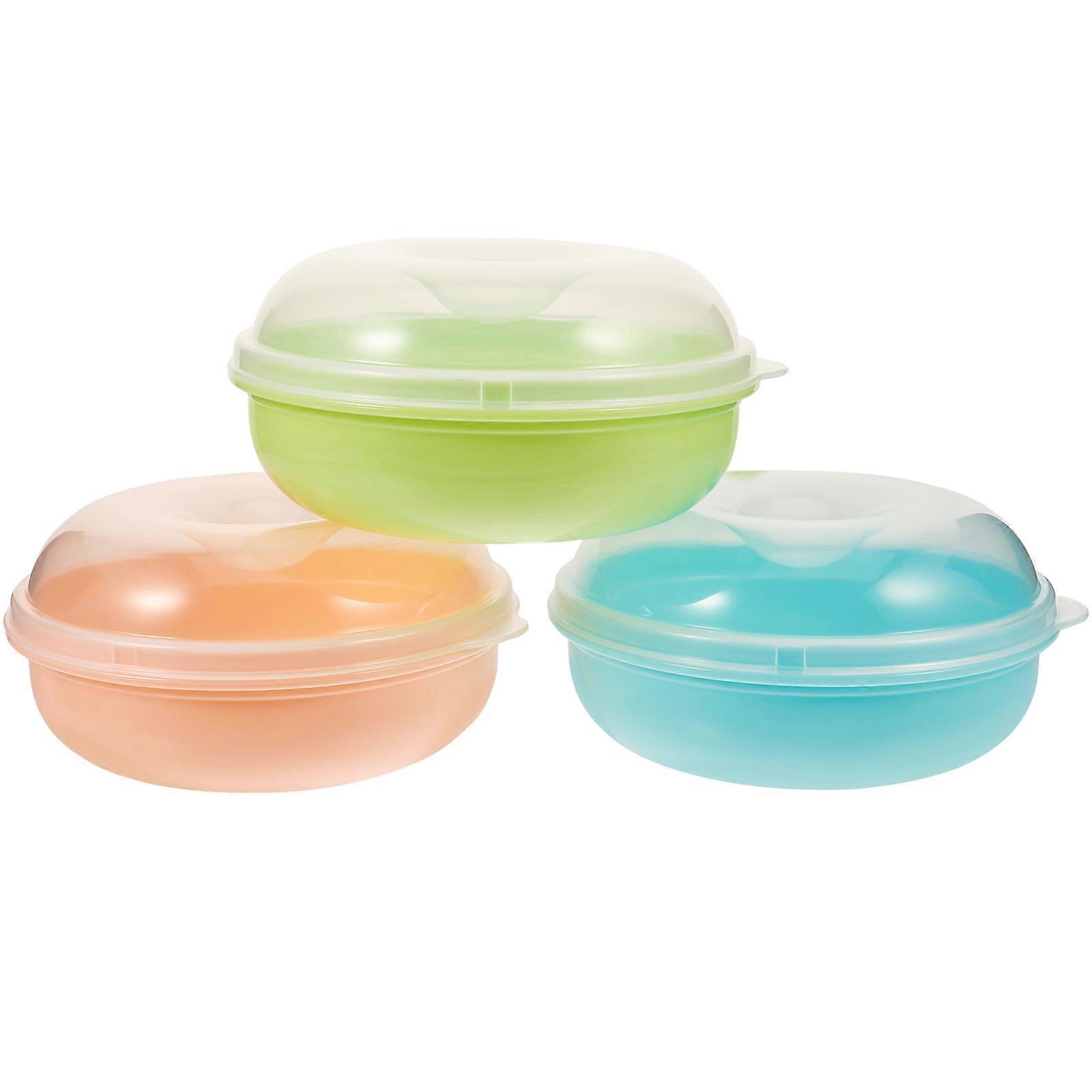 Assorted Color Bread Container for Storage Kitchen Counter Bread Boxes 3Pcs