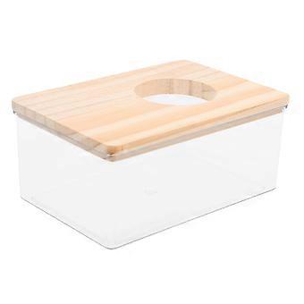 Hamsterin hiekkakylpylaatikko pienten eläinten hygienia 15.00x10.00x5.50cm akryyli 1kpl