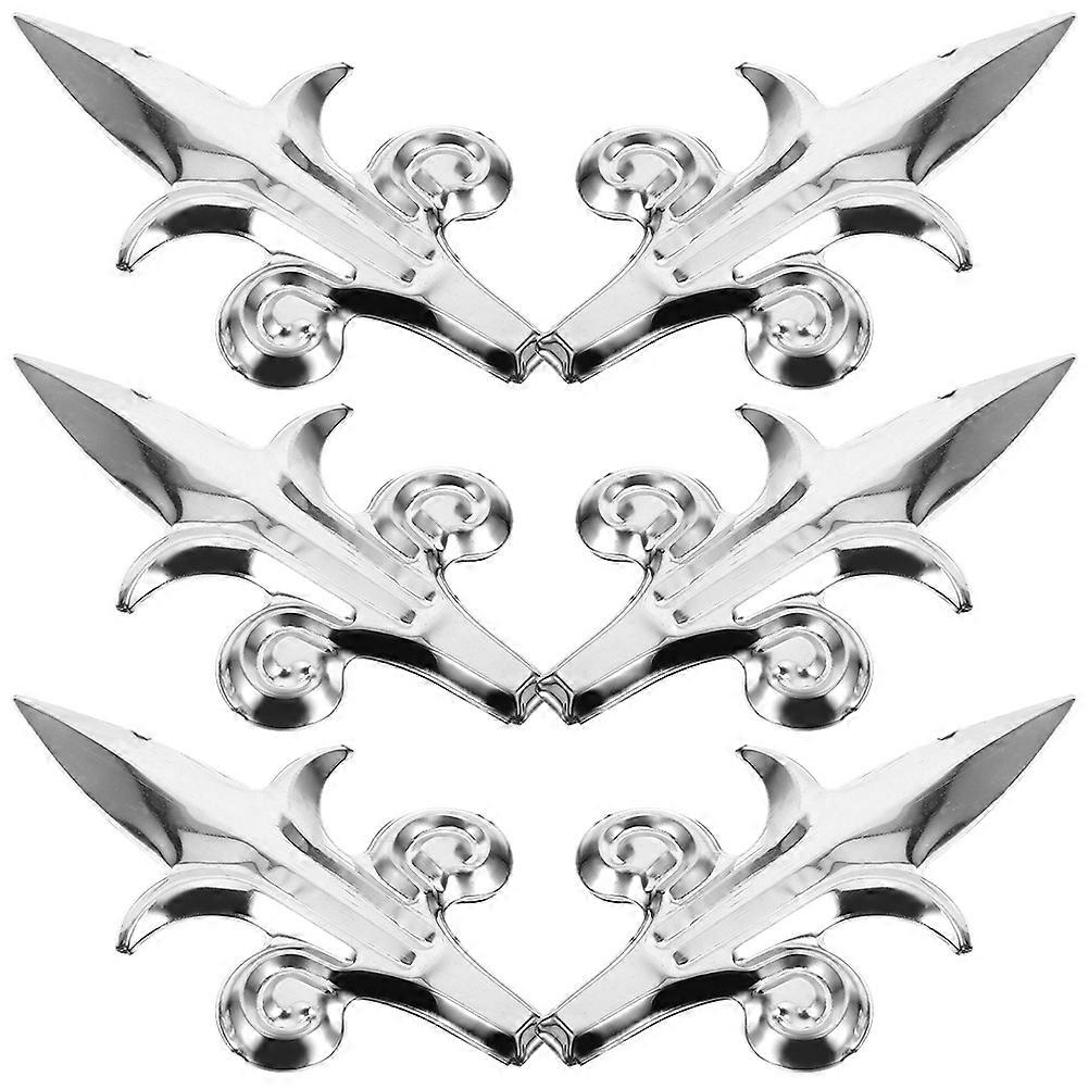 6Pcs Plot Finial Gate Plot Dekor Záhradný plot Topper Farmhouse Plot Pointper Topper Finial Supply