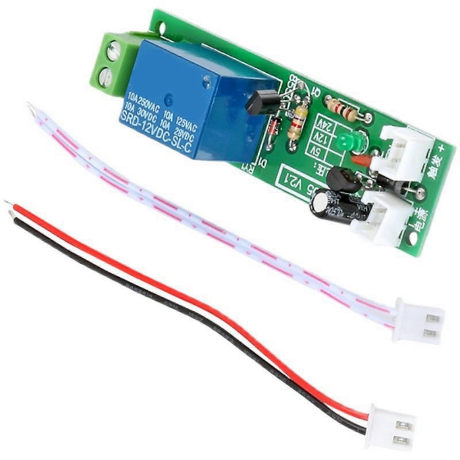 Akıllı Aydınlatma ve Ekipman Zamanlama Kontrolü için Kompakt DC12V 10A Zaman Gecikmeli Röleler Anahtarlamalı Zamanlayıcı Röle Modülü, Çok Renkli