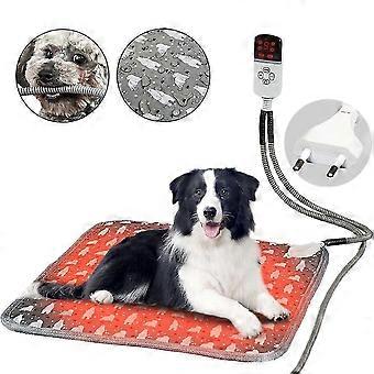 Electric pet blanket, Noonedibs, 45x45 cm, smart thermostat, keep warm, 20 W, 2 adjustment levels, non-slip, PVC, scratch and bite resistant, grey
