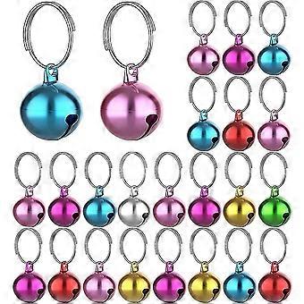 24 Sätze von Katzenglocken für Katze und Hund Halsband Anhänger Haustier Katze und Hund Bell Pet
