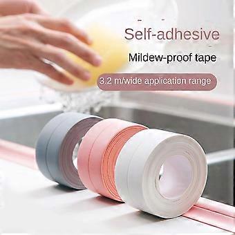 7 PCS 3.2m x 3.8cm Waterproof Anti-Mold Tape for Kitchen and Bathroom, Sealing Cracks, Gaps and Corners