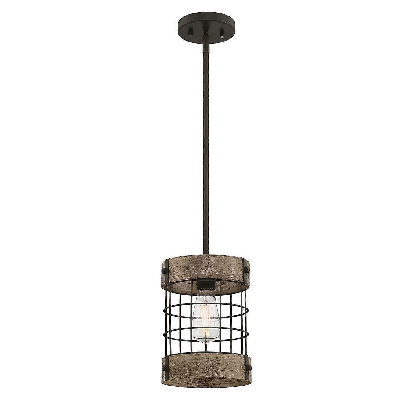 Einflammige Pendelleuchte Langston Bronze