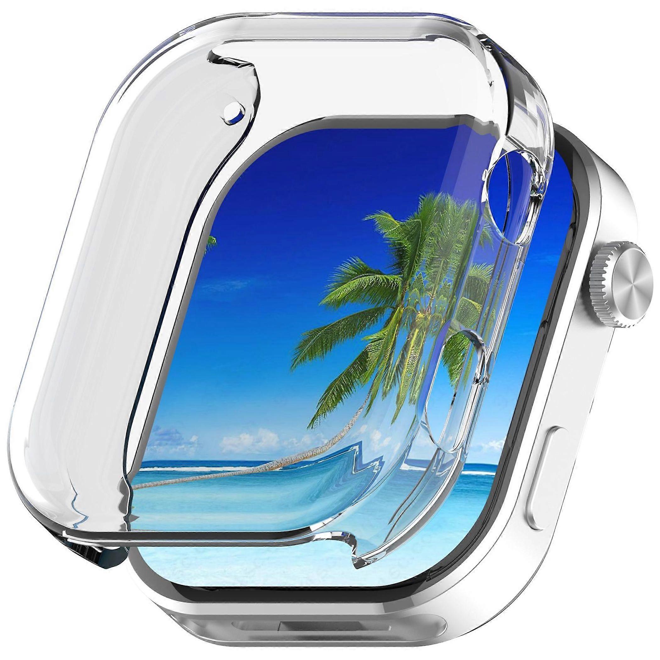 For Xiaomi Redmi Watch 6 Electroplated Full Cover TPU Protective Case Transparent