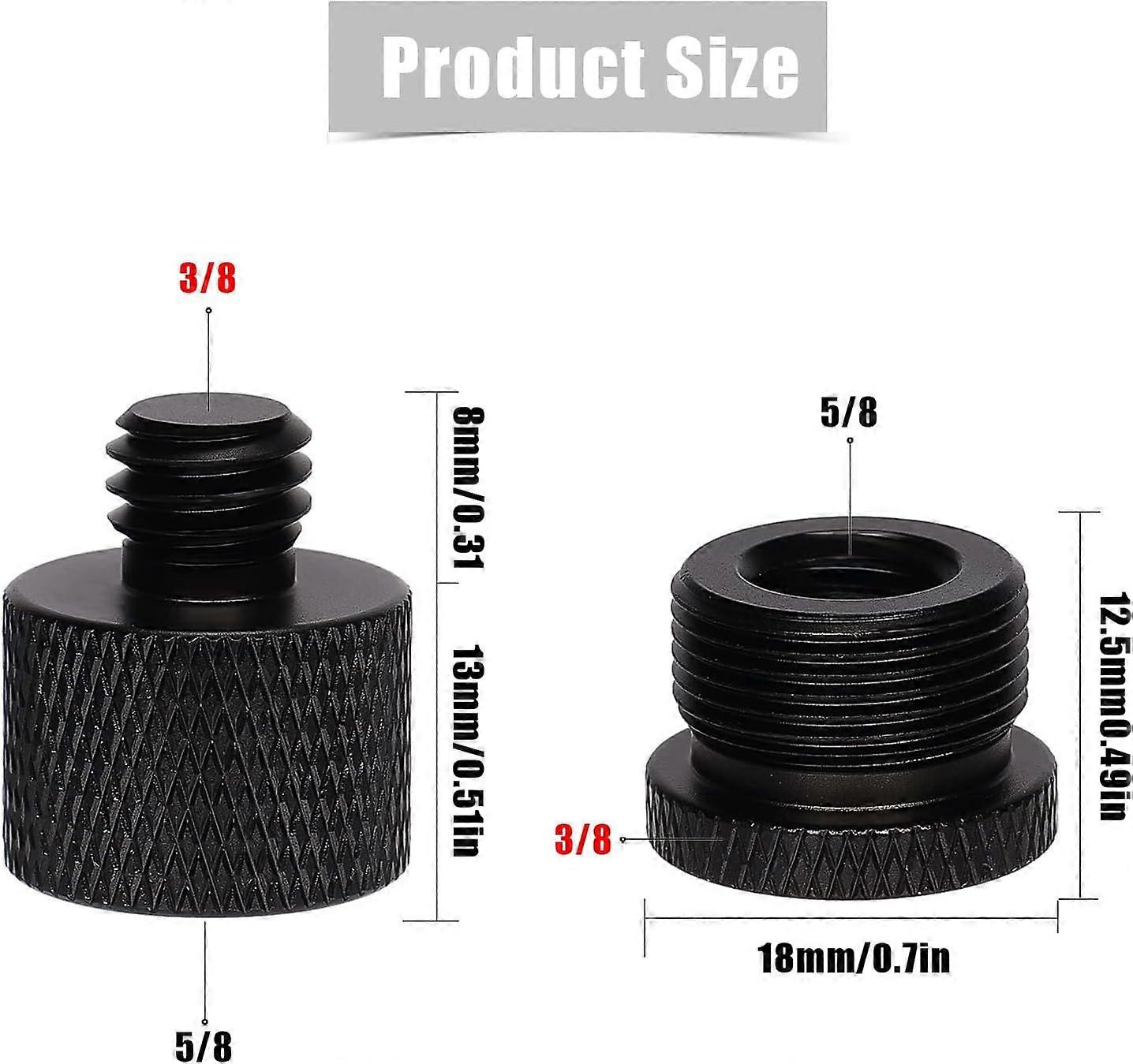 4Pcs Mic Stand Adapter Kit - Camera Tripod Adapter