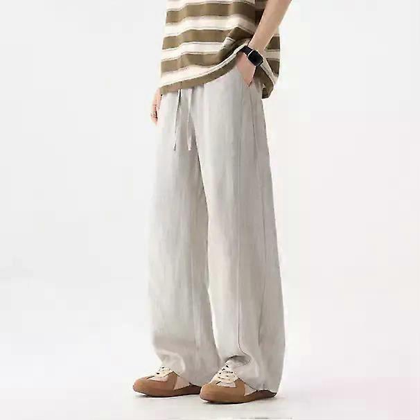 Men's Spring Loose Wide-leg Long Pants