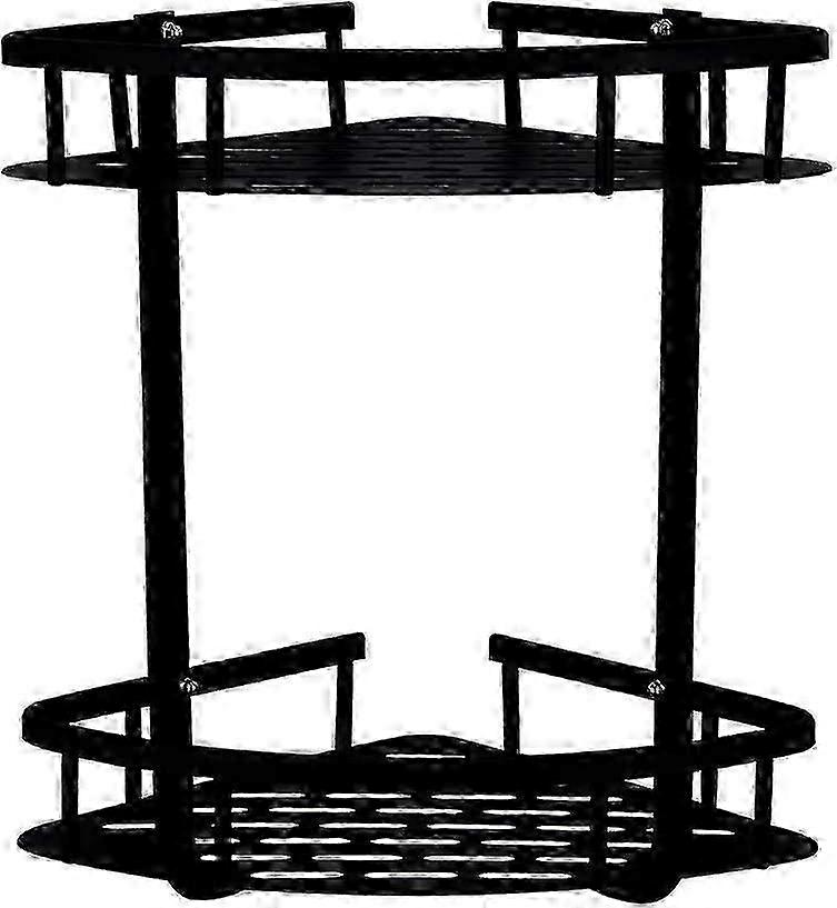 2026 Shelf-7632 double-layer triangle black with hook