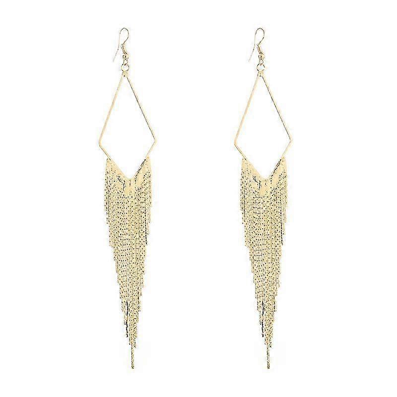 Basic Fringe Linear Drop Earrings