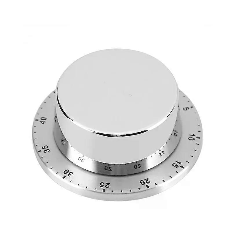 ABS Stainless Steel Timer Mechanical Alarm Clock Kitchen Timer BakingReminder for Learning Time Management
