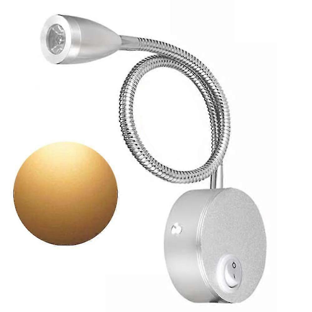 Desk Lamp Clamp, Bedside Light,flexible Usb Light(warm Light)