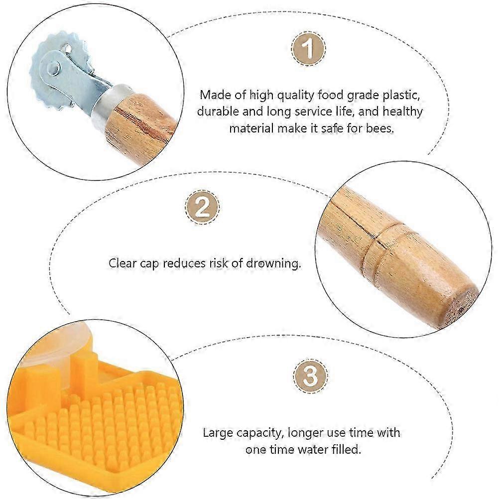 Bee Drinking Box Multifunctional Water Feeder compatible with Beekeeping Tool 2Pcs