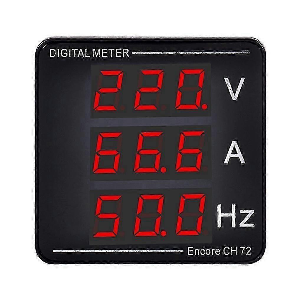 Digital Voltage Current Frequency Meter Panel Voltmeter Ammeter LED Display
