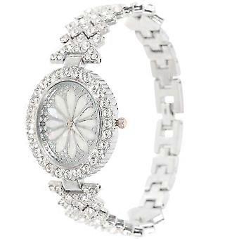 Casual horloge voor dames, modieus, elegant en eenvoudig, quartz uurwerk, metaal, geschikt voor werk en feestjes, 7,9 × 1,3 × 0,3 inch, 1 set YTQ