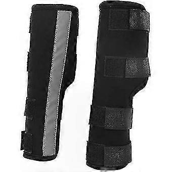 Front Leg Support Dog Knee & Elbow Brace Compression Wrap with Reflective Straps for Ligament Protection