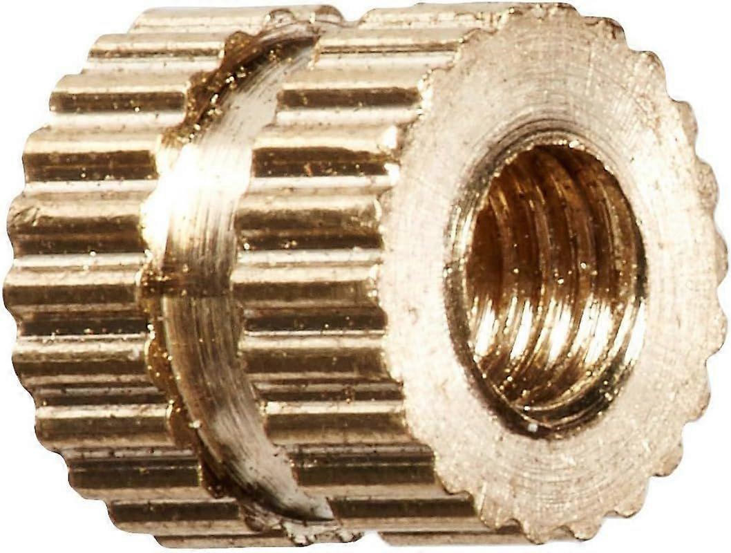 M3 X 5mm X 5mm Brass Cylindrical Knurled Threaded Insert Embedded Nut
