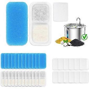 12 Packs Replacement Pet Water Fountain Filter Compatible with oneisall 67oz/2L Stainless Steel Cat Fountain Filters, Dog Water Fountain Foam Filter