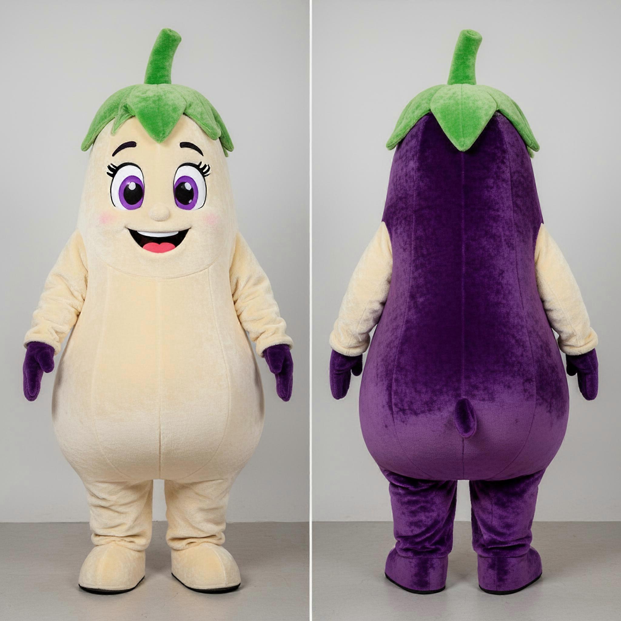 MASTICOT Creamy Purple Rounded Eggplant Mascot
