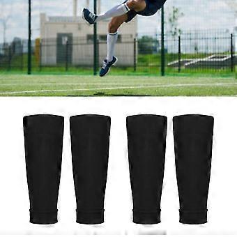 2 Pairs Shin Guard Sves Shin Pad Socks Nylon Size 3847 Sports Accessory for Soccer Football