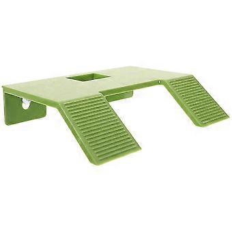 Flydende skildpaddeplatform til klatring og dekoration af skildpaddetank med rektangulær form 1-pak