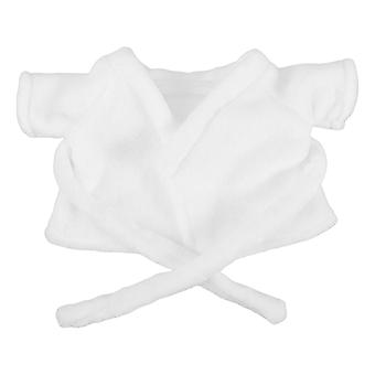 Fantasia de roupão para boneca de pelúcia infantil, 1 conjunto, tecido branco.