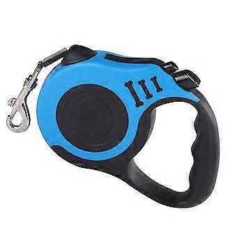 Automatisch oprolbare hondenriem, 1 stuk, telescopische treklijn voor huisdieren, blauw