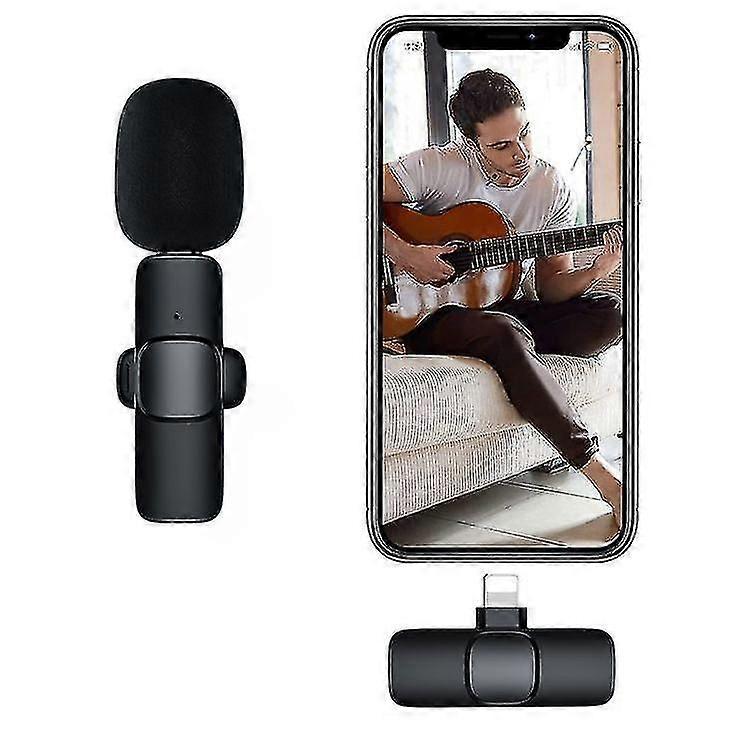 Wireless Lavalier Microphone Mic For Phone / Android Mike Vlog Live Streaming