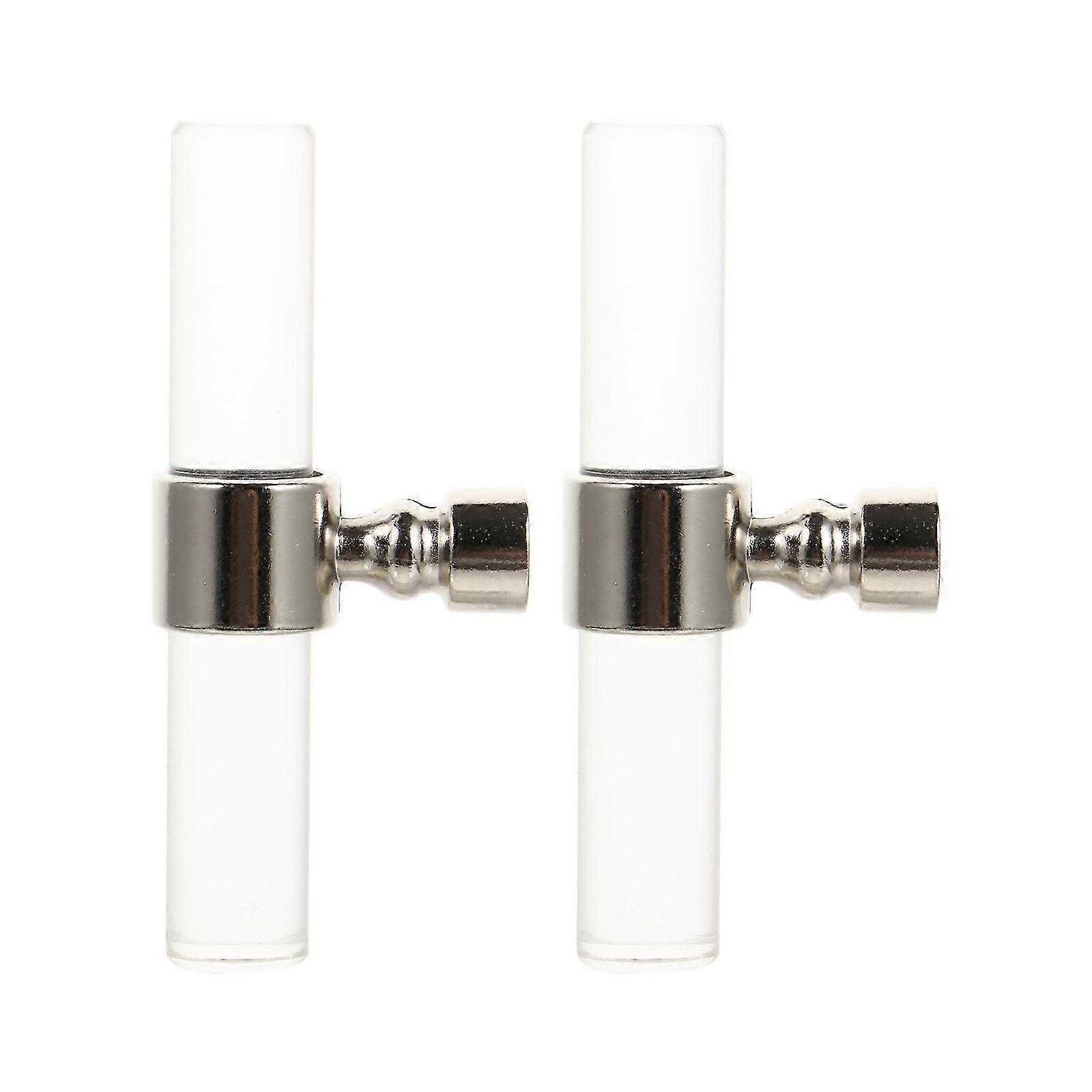 Acrylic Door Knobs compatible with Bathroom 2Pcs Zinc Alloy Cabinet Drawer Pulls