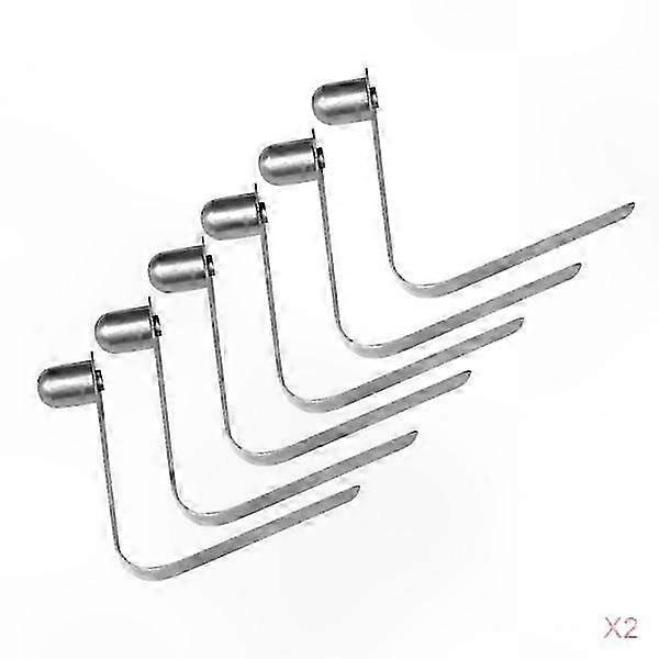8mm Solid Tent Pole Clips with Paddle Spring for Tube Hole Positioning