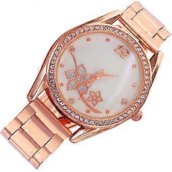 Armbanduhr für Mädchen, Armbanduhr mit Blumendesign, 3-teilig