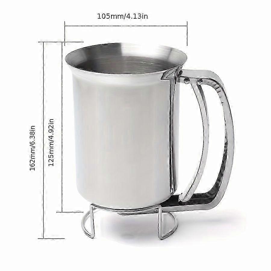 Stainless Batter Separator Handheld Cupcake Funnel Dispenser