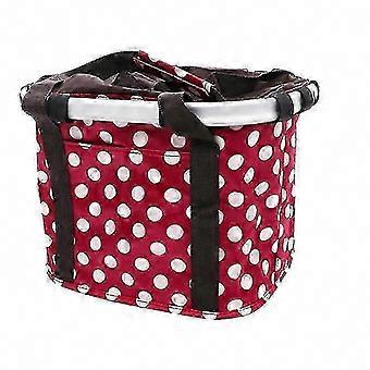 Bicycle Folding Basket Aluminum Alloy Front Bag Compatible with 26-27 Mountain Bike Accessories