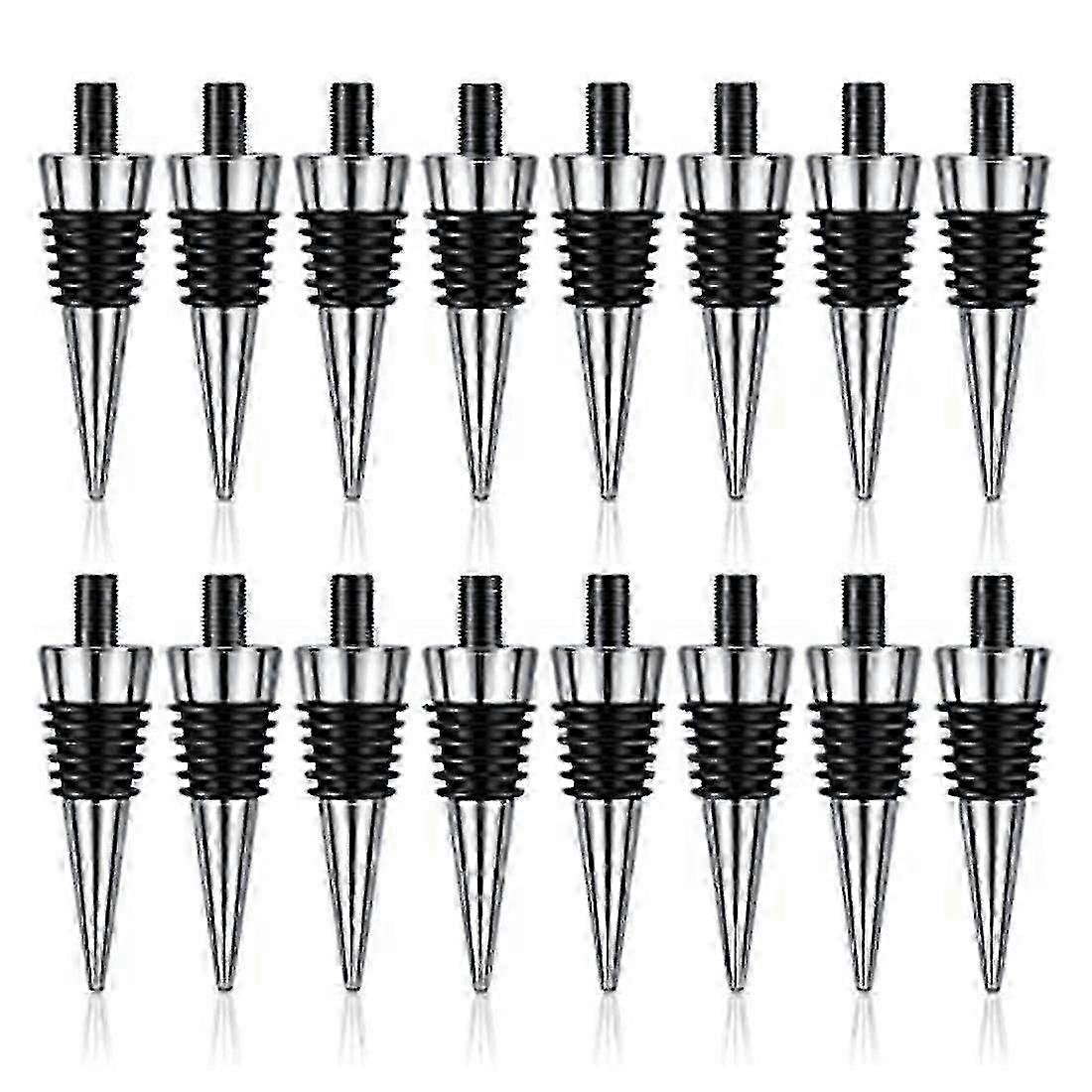 Reusable Silver Wine Stopper 16 Pack