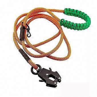 Durable Handcrafted Rock Climbing Rope Dog Leash with 360 Swivel Frog Clip, 5KN Tensile Strength, Mini Carabiner