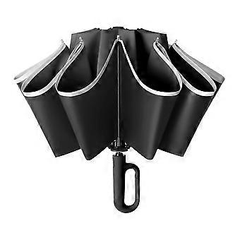 Windproof Automatic Umbrella Reverse Folding Design Compact Travel Sun Protection for Men and Women
