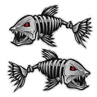 2Pcs/Set Decals Sticker for Canoe Kayak Boat Fishing Canoe Graphics Car Reflective Graphics Sticker Accessories 30*15cm
