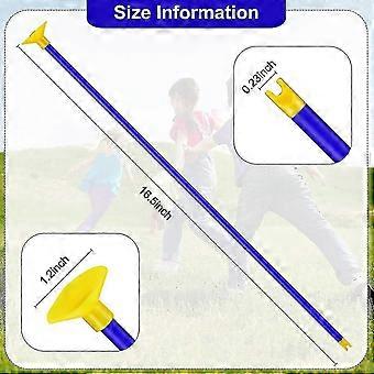 20 Pieces Replacement Suction Cup Arrows Toy Archery Replacement Arrows With Rubber Tip For Boys Gir, Blue-zfz3