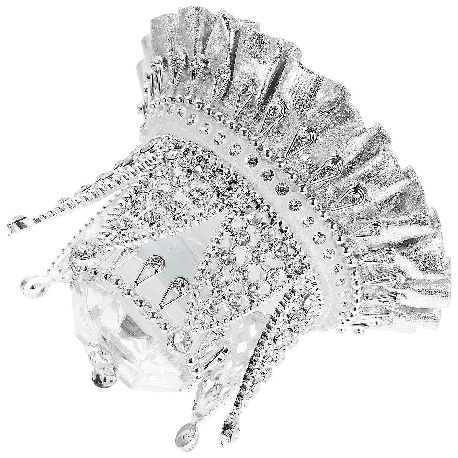 Crown Shaped Ring Box Display Wedding Ring Holder 1Set