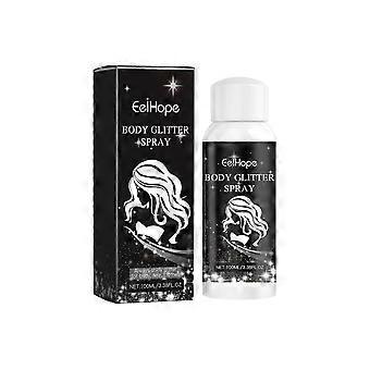 2pcs Shimmer Spray for Face Body and Hair, Starry Glitter Highlight Spray for Parties Stage Shows and Festive Events