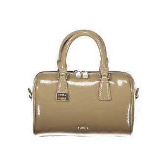 Grüne Damenhandtasche aus Leder von Furla.
