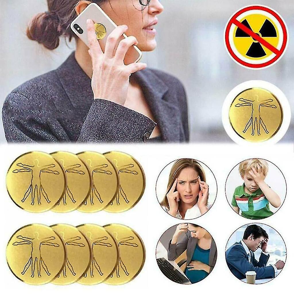 thumbnail image 2 of 12pc Radiation Protection Sticker Set – 5G Wi-Fi EF RF EMF Shield, Phone Tablet Laptop, Universal, Made In Japan, NWO Resistance Theme 2 of 5