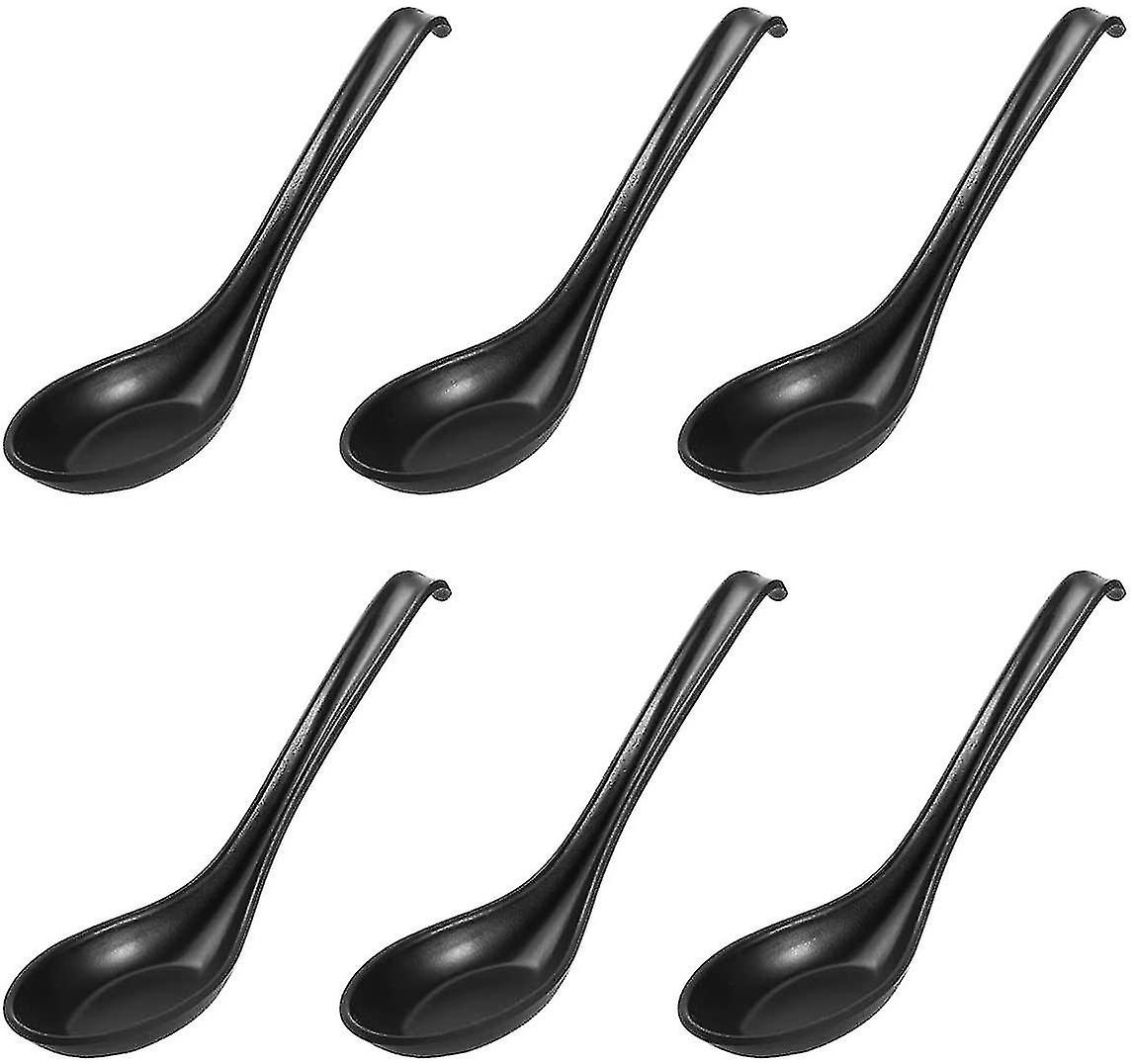 Soup Spoons,6pcs Style Melamine Spoons Creative Rice Spoons