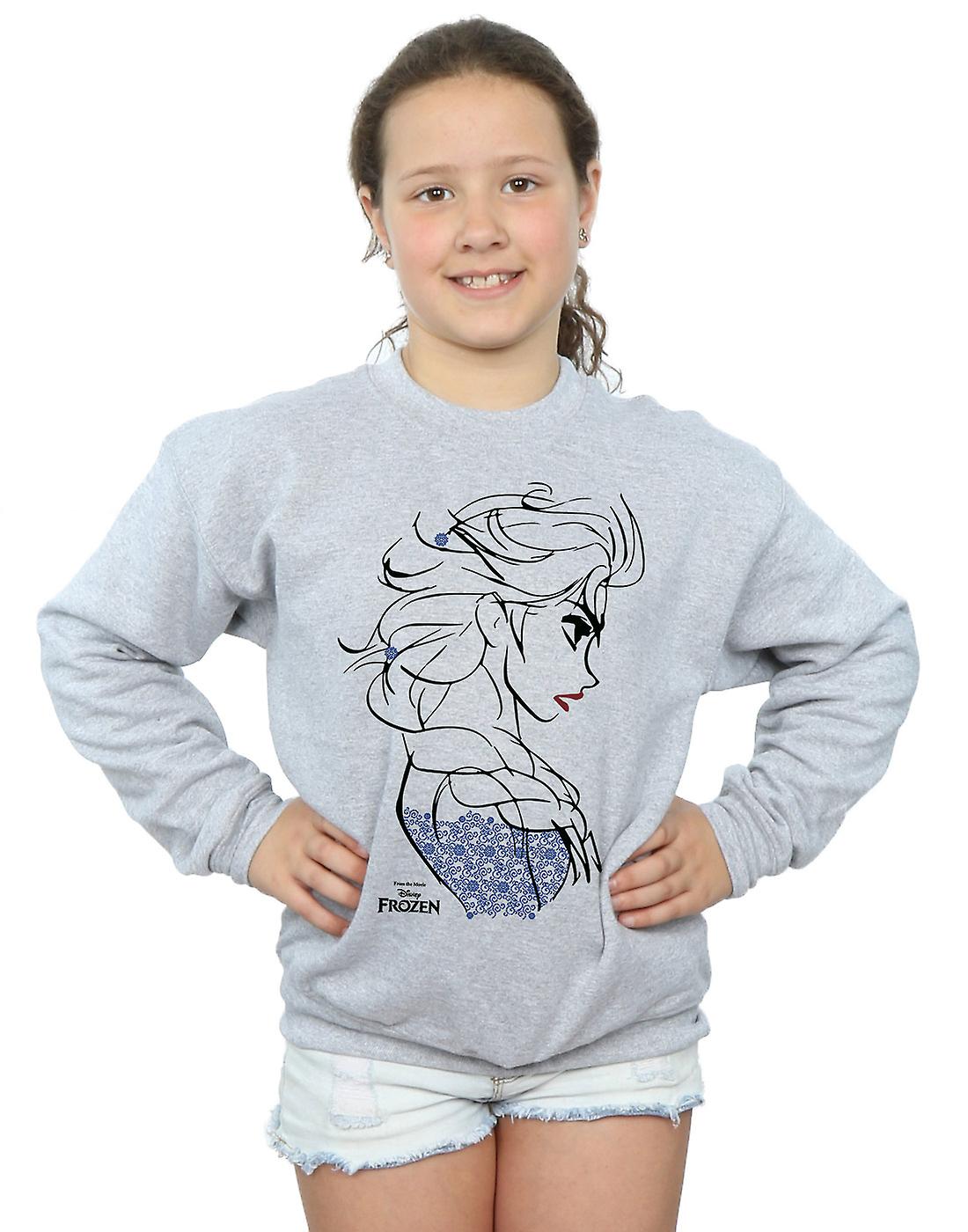 Disney Girls Frozen Elsa Sketch Sweatshirt